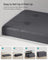 Foldable Ottoman - Fabric - Coffee Brown - Cube Storage with High Weight Capacity