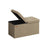 Storage Ottoman - Fabric - Grey - Foldable with Flipping Lid
