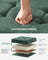 Foldable Storage Ottoman - Fabric - Retro Green - Cube Design with Storage