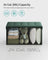 Foldable Storage Ottoman - Fabric - Retro Green - Cube Design with Storage