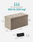Foldable Storage Ottoman - Fabric - Camel Brown