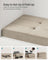Foldable Storage Ottoman - Fabric - Camel Brown