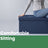 Storage Ottoman Bench - Fabric - Ink Black - Foldable with Storage