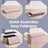 Storage Ottoman Bench - Fabric - Ink Black - Foldable with Storage