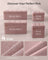 Foldable Storage Ottoman - Fabric - Jelly Pink