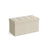 Foldable Storage Ottoman - Fabric - Cream White