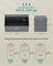 Storage Ottoman - 89L - Velvet Fabric - Foldable Design
