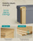 Storage Ottoman - 89L - Velvet Fabric - Foldable Design