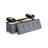 Storage Ottoman - Velvet - Cappuccino Beige - Folding Design with Lid