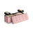 Storage Ottoman - Velvet - Jelly Pink - Folding Design with Lid