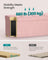 Storage Ottoman - Velvet - Jelly Pink - Folding Design with Lid
