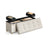 Storage Ottoman - Velvet - Cappuccino Beige - Folding Design with Lid