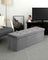 Folding Storage Ottoman - Grey - Velveteen
