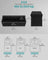 Foldable Storage Bench - Ink Black - Padded