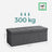Storage Ottoman - Fabric - Dark Grey - 120L Capacity with Flip-Up Lid