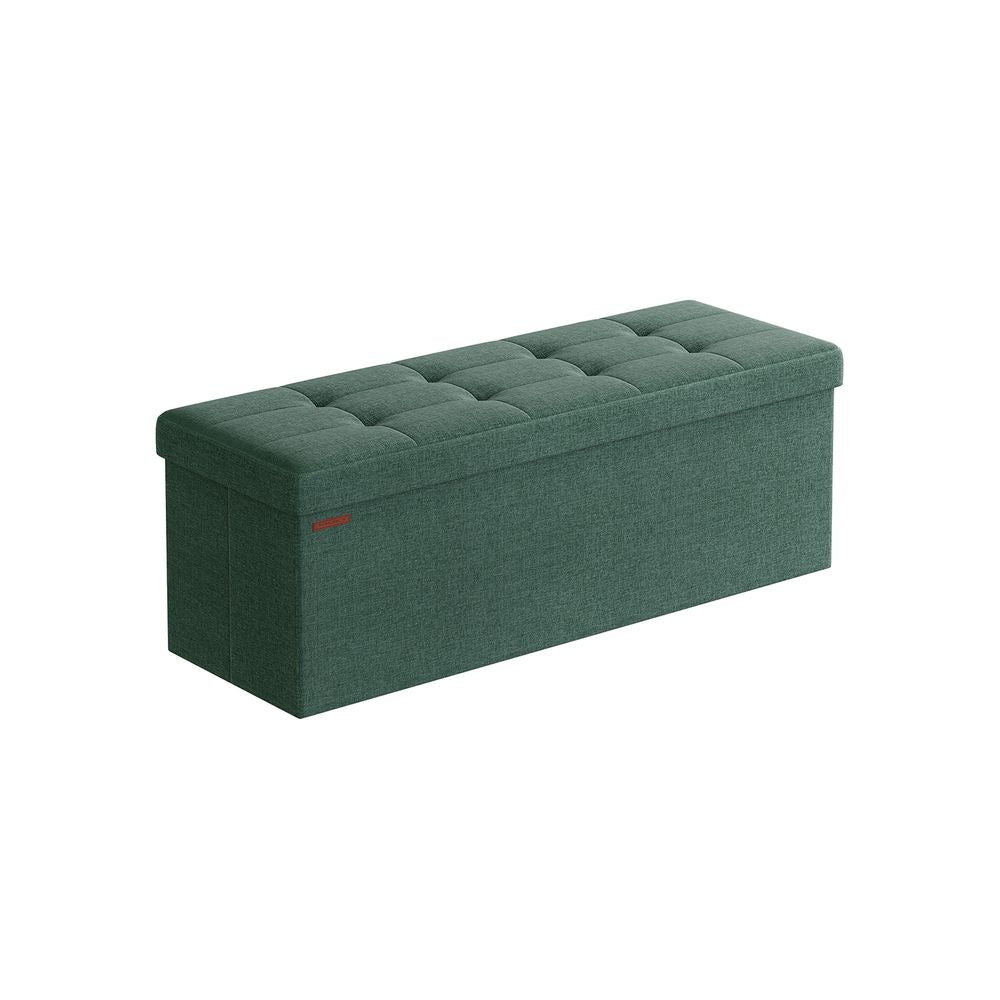 Storage Ottoman - Fabric - Light Black - Padded