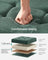 Foldable Storage Ottoman - Padded, 120L Capacity - Fabric - Retro Green
