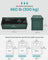 Foldable Storage Ottoman - Padded, 120L Capacity - Fabric - Retro Green