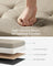 Foldable Storage Ottoman - Fabric - Camel Brown
