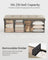 Foldable Storage Ottoman - Fabric - Camel Brown