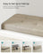 Foldable Storage Ottoman - Fabric - Camel Brown