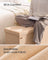 Storage Ottoman Bench - Fabric - Ink Black - Foldable with Storage and Foot Rest