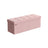 Foldable Storage Ottoman - Fabric - Jelly Pink