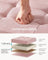 Foldable Storage Ottoman - Fabric - Jelly Pink