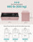 Foldable Storage Ottoman - Fabric - Jelly Pink