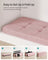 Foldable Storage Ottoman - Fabric - Jelly Pink