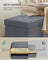 Storage Ottoman - 38L - Velvet Fabric - Flipping Lid