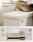 Storage Ottoman - 38L - MDF - Foldable Design