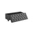 Storage Ottoman - Fabric - Dark Grey - Foldable with Legs and High Load Capacity