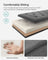 Storage Ottoman - Fabric - Dark Grey - Foldable with Legs and High Load Capacity