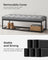Storage Ottoman - Fabric - Light Grey - Foldable with Feet