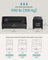 Storage Ottoman Bench - Fabric - Dark Grey - Foldable with Storage and High Weight Capacity