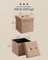 Folding Storage Ottoman - Fabric - Camel Brown - Removable Lid