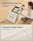 Folding Storage Ottoman - Fabric - Cream White - Removable Lid