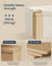 Folding Storage Ottoman - Fabric - Cream White - Removable Lid