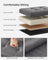Foldable Storage Ottoman - Fabric - Dark Grey