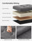 Foldable Storage Ottoman - Fabric - Light Grey