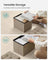 Foldable Storage Ottoman - Fabric - Camel Brown - Versatile Foot Rest with 130 kg Capacity