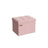 Foldable Storage Ottoman - Fabric - Jelly Pink
