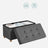 Storage Ottoman - Fabric - Dark Grey - Padded