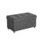 Storage Ottoman - Fabric - Dark Grey - Padded