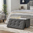Storage Ottoman - Fabric - Dark Grey - Padded