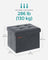 Foldable Storage Ottoman Bench - Velvet - Slate Grey - Versatile Footstool and Storage Chest
