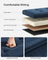 Foldable Ottoman Storage Bench - Velvet - Midnight Blue - Multi-Functional Footstool with Lid