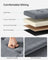 Foldable Storage Ottoman Bench - Velvet - Slate Grey - Versatile Footstool and Storage Chest