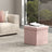Storage Ottoman - Fabric - Slate Grey - Foldable with Storage